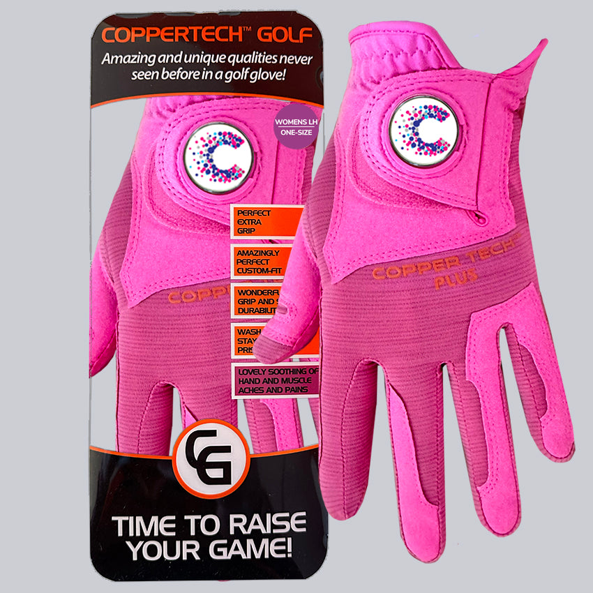 CANCER RESEARCH UK COPPERTECH PLUS ELITE GRIP PINK/PINK GLOVE