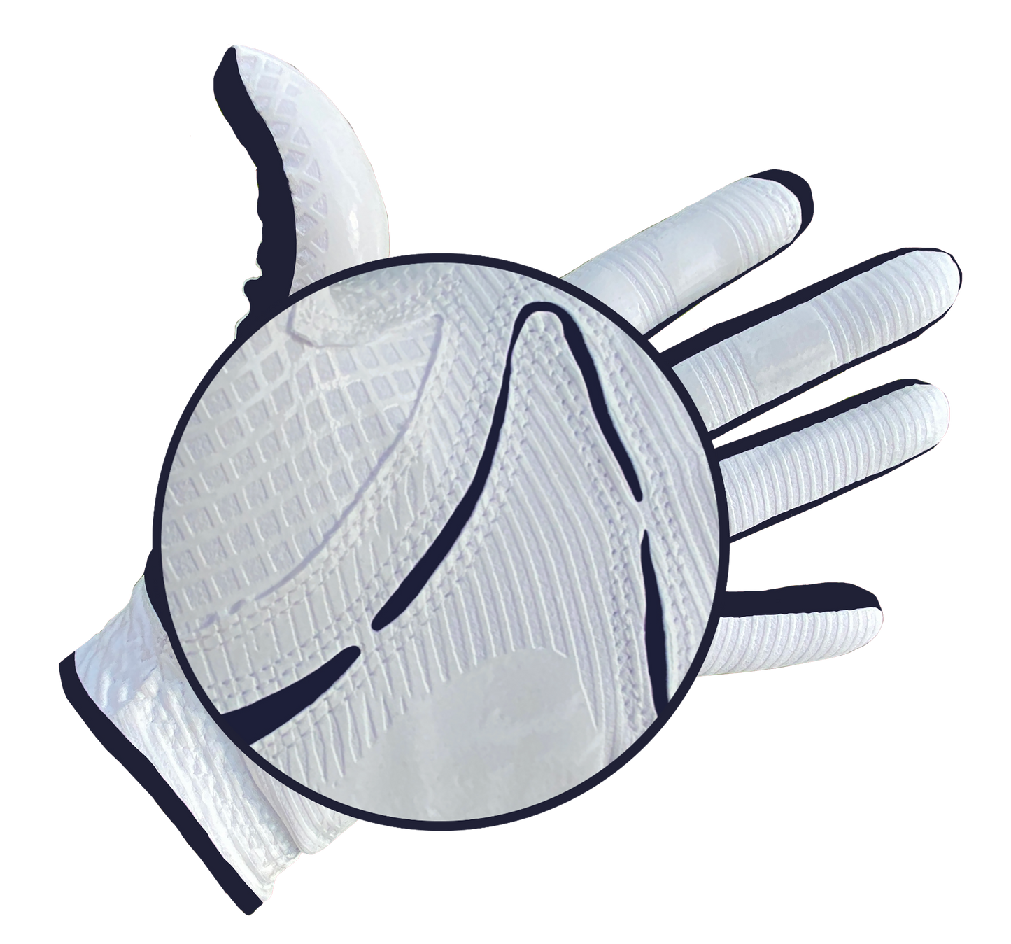 COPPERTECH PLUS ELITE GRIP WHITE/BLACK GOLF GLOVE