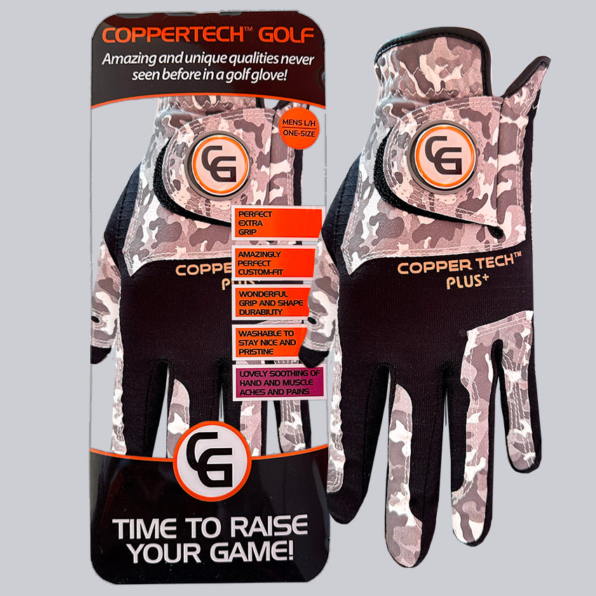 COPPERTECH PLUS ELITE GRIP CAMOUFLAGE GOLF GLOVE