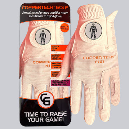 PROSTATE CANCER UK COPPERTECH PLUS ELITE GRIP WHITE/WHITE GLOVE